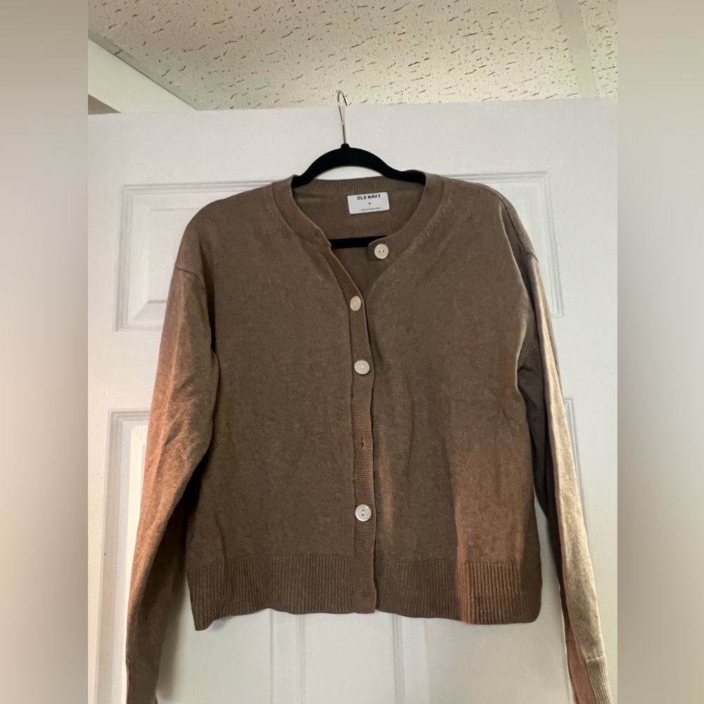 Old Navy Women's Tan Cardigan Sweater